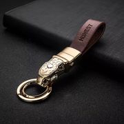 Autosleutelhanger van echt leer – Premium sleutelhanger voor heren