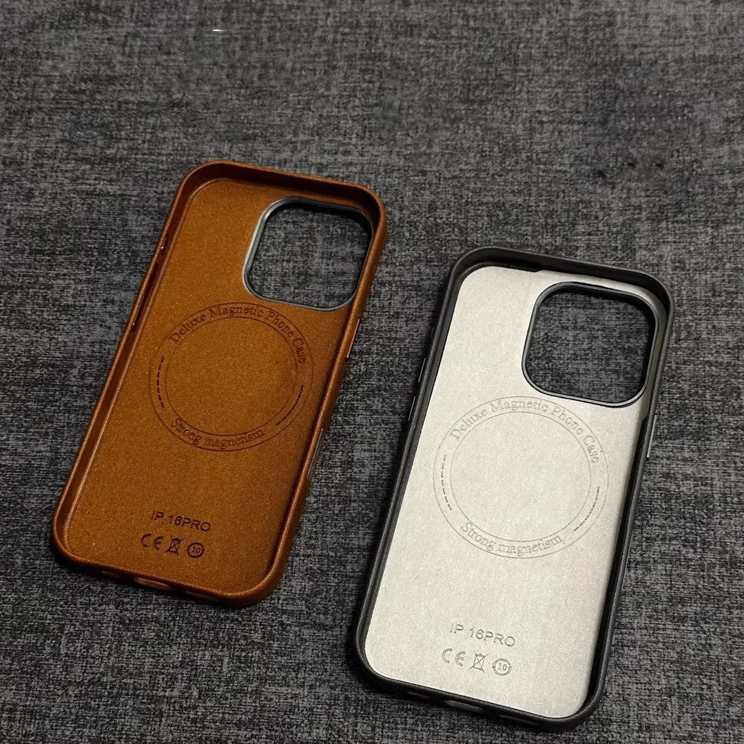 Klassisk iPhone-cover i ægte læder