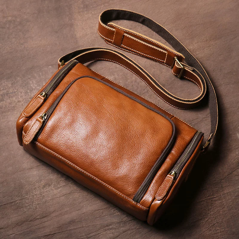 Vintage Vegetable‑Tanned Leather Bag