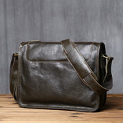 Top Grain genuine leather casual crossbody men's bag