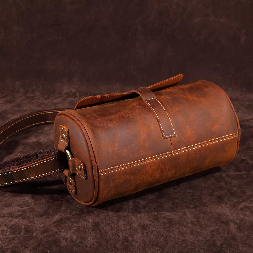 New Crazy Horse Leather Men's Bag