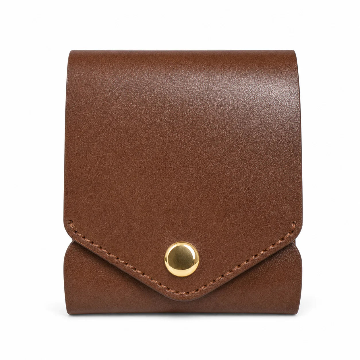 Cartera delgada de cuero con ranura para bolígrafo – Cartera EDC de plena flor hecha a mano
