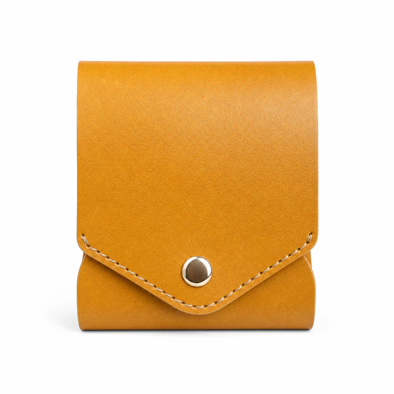 Cartera delgada de cuero con ranura para bolígrafo – Cartera EDC de plena flor hecha a mano