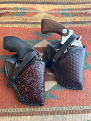 Kožené polní pouzdro pro velikost S&W Model 36 37 60 37 Taurus Model 85 856 Colt Detective Special