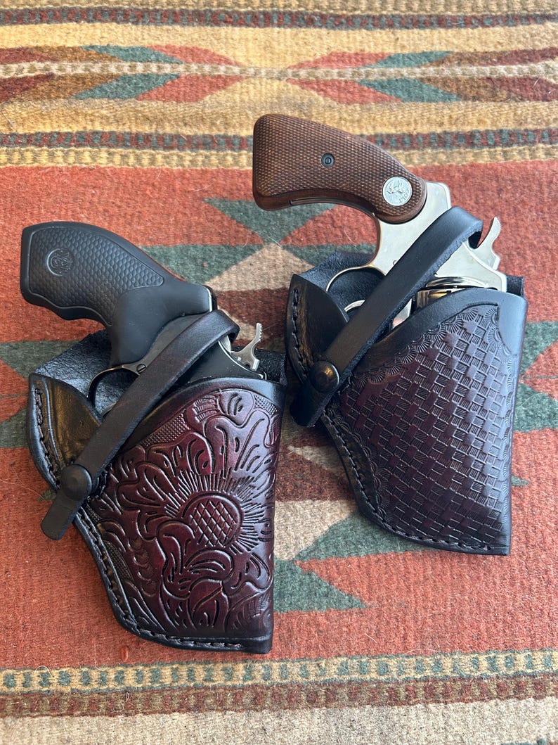 Læderfelthylster passer til S&W Model 36 37 60 37 Taurus Model 85 856 Colt Detective Special