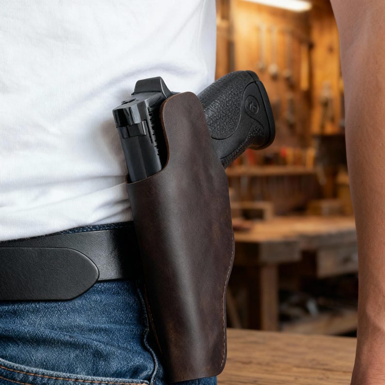Læder pistolhylster