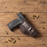 Leather gun holster