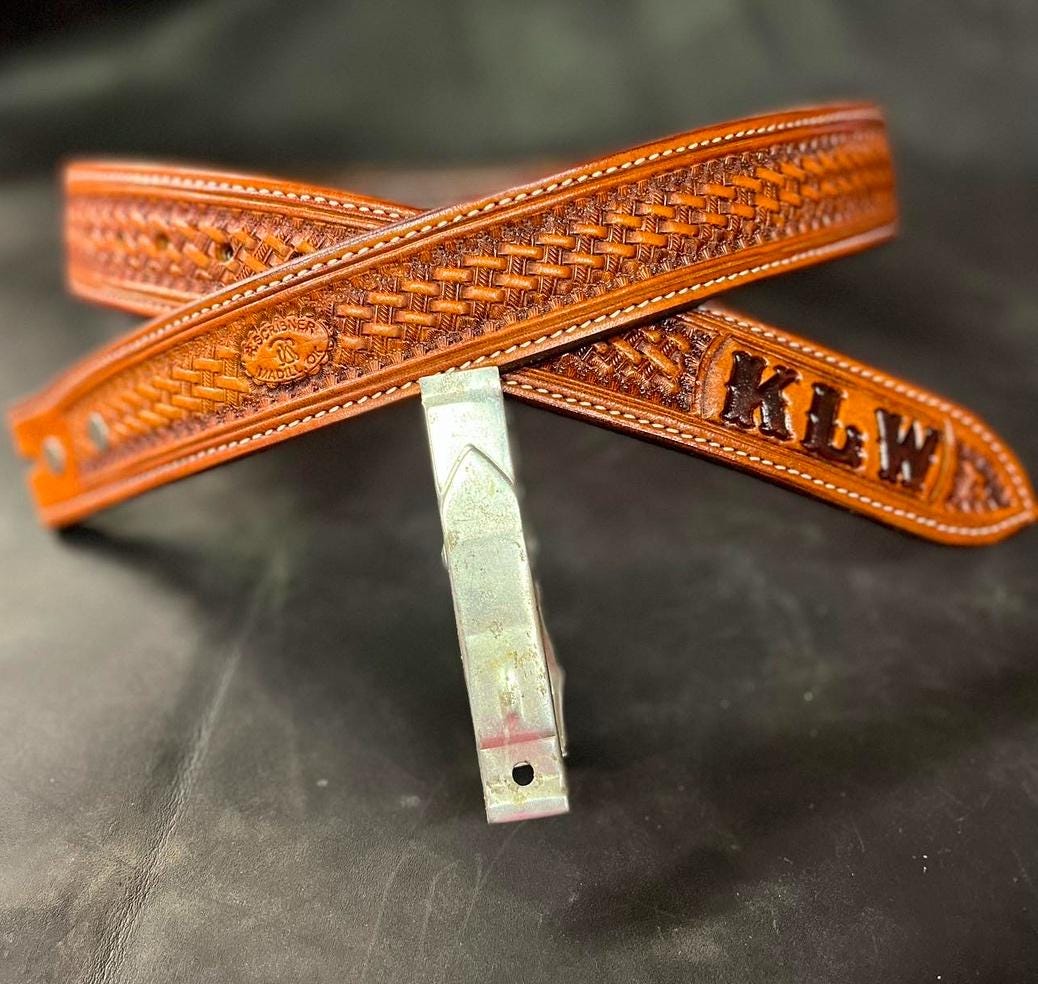Basket Stamp Belt with Brand or initials
