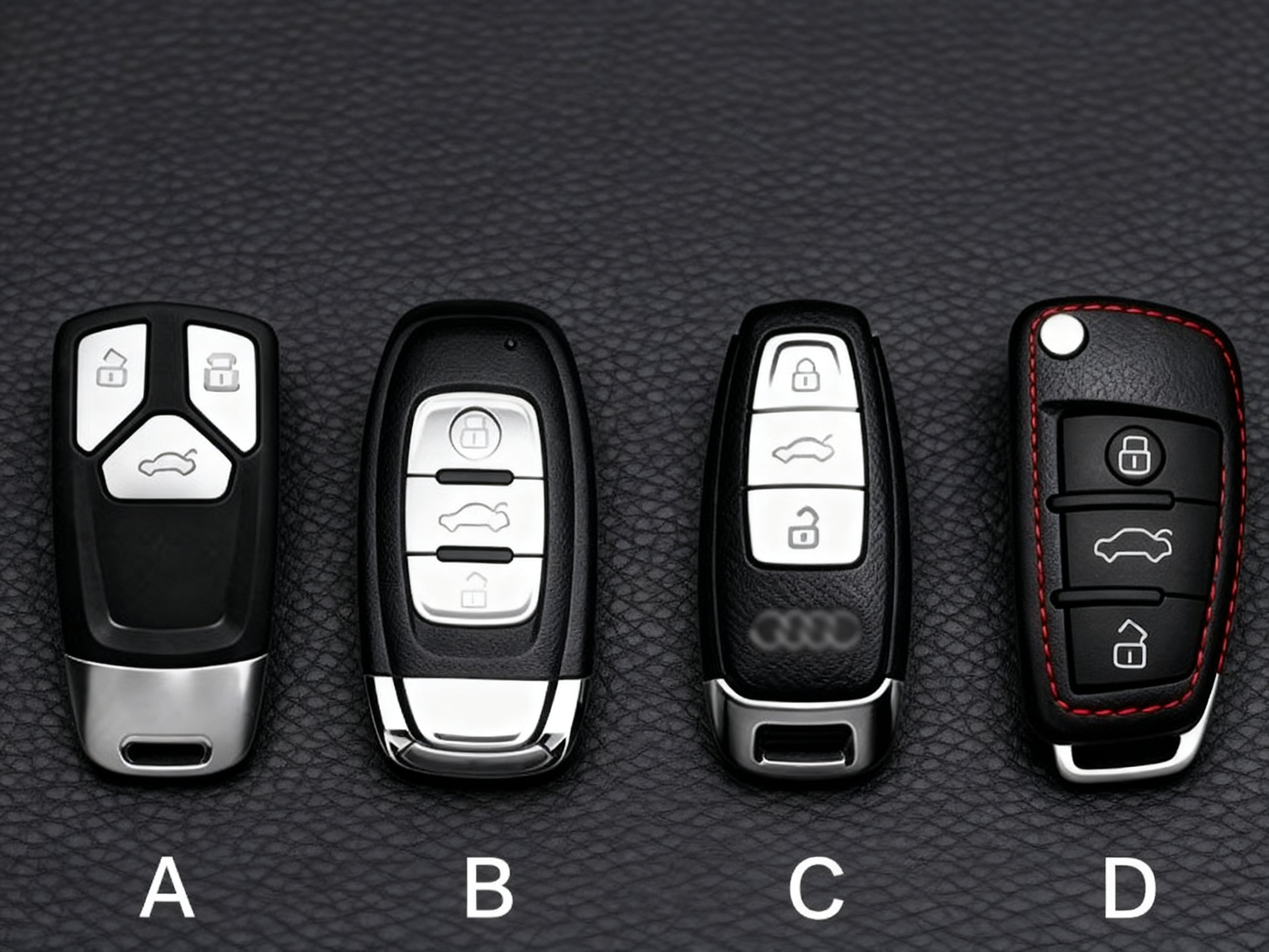 Øverste læder Audi nøgleetui